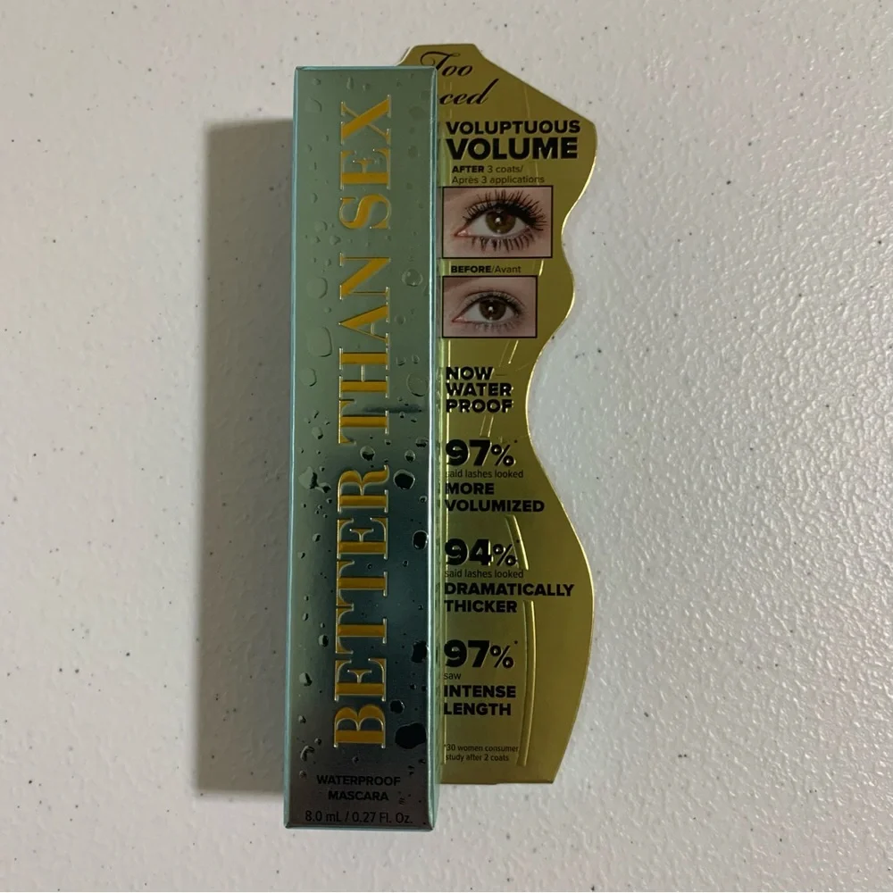 Too Faced Better Than Sex Waterproof Mascara-NIB